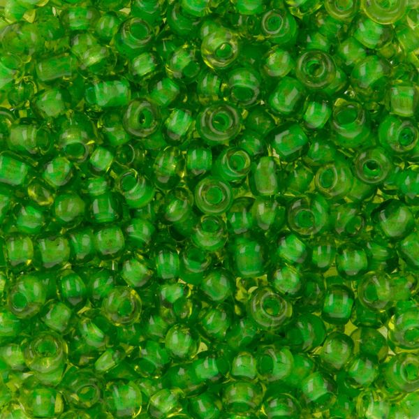 Бисер Zlatka 11/0, 6х20 г, /РП/, №0319 зеленый, GR