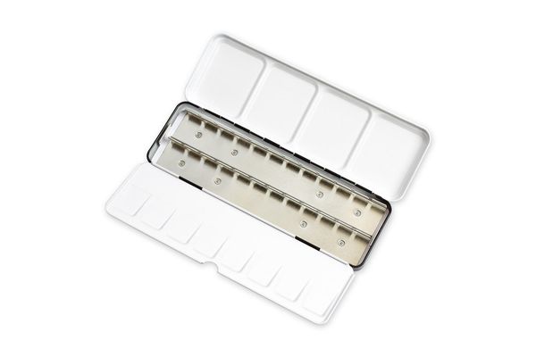 Пенал для акварели на 24 кюветы WMB-24, 01 - черный/black, Vista-Artista