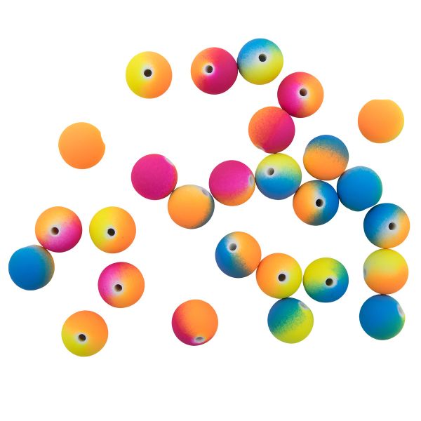 Бусины пластик ⌀12 мм, бархатные 2012, микс, 27 шт