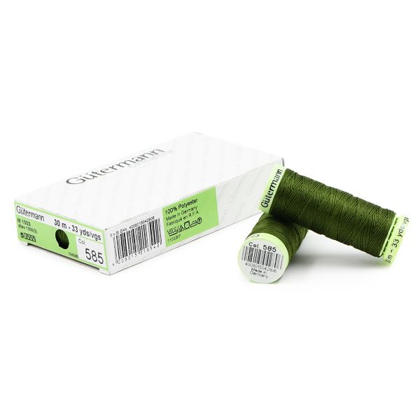 Нитки отделочные Gutermann Top Stitch, 30м, 585 т.папоротник, 5 катушек