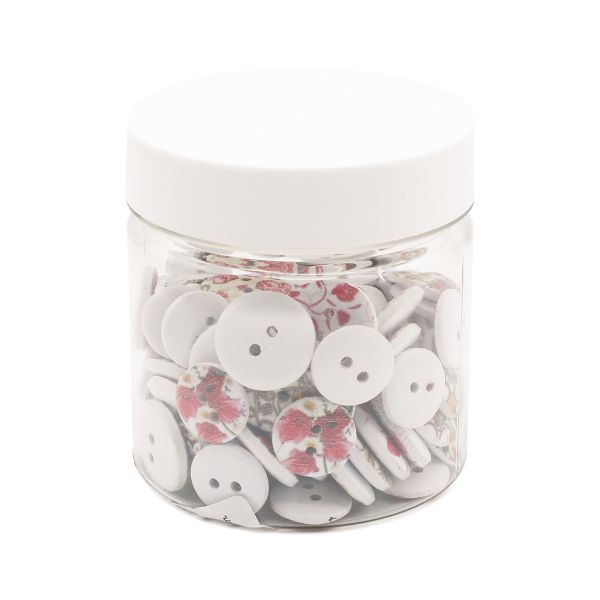 Украшения декоративные пуговицы деревянные Цветочки-лепесточки №8, 15-18 мм, 100 шт