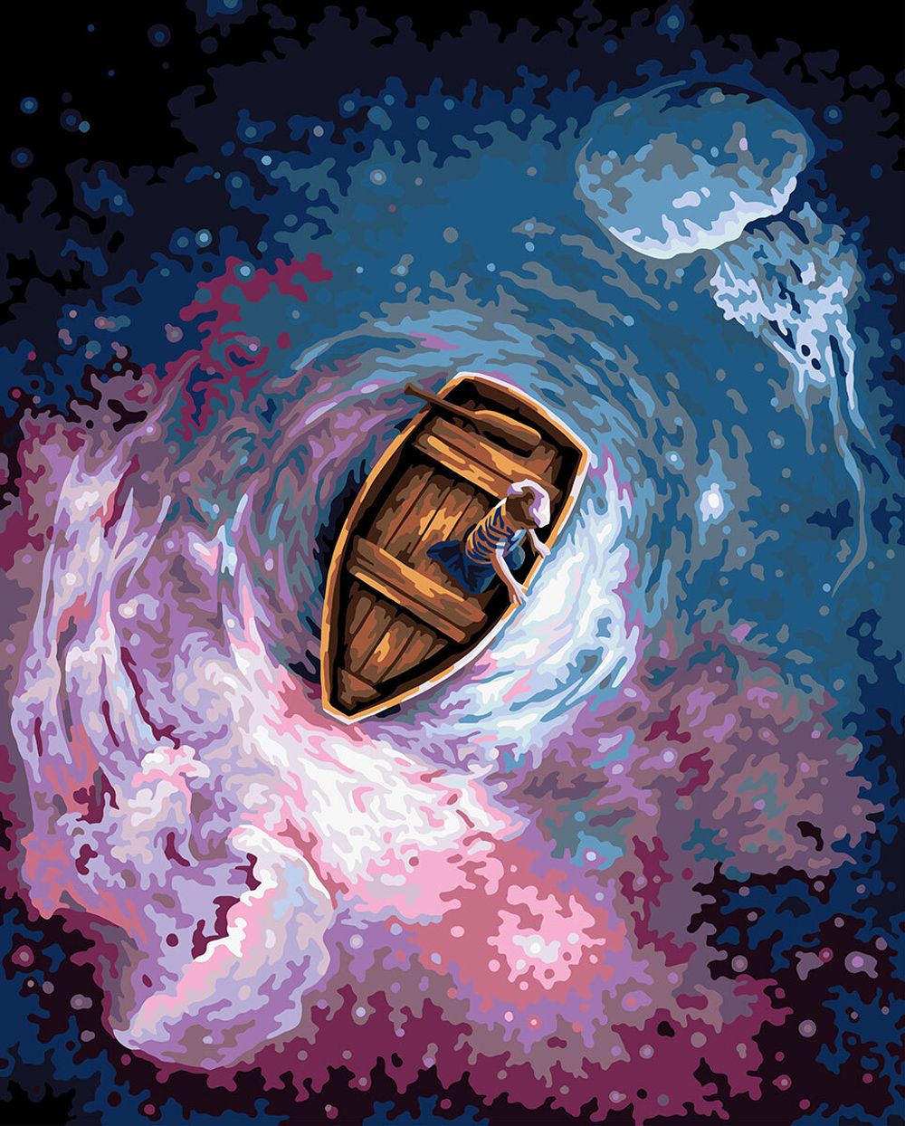 Картина по номерам Фрея PNB/PL-245, Подводный космос, 50х40 см