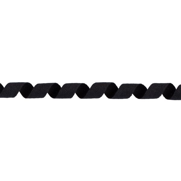 Тесьма (лента) киперная (100 х/б) 15 мм / 50 метров, черный/black, Gamma TCT-15