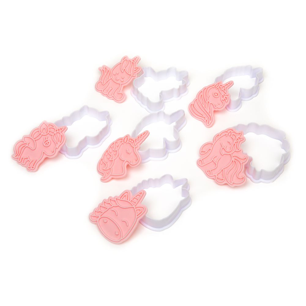 Набор вырубок для печенья пластик, 6 шт, №1 Единороги, S-Chief SHF-0351