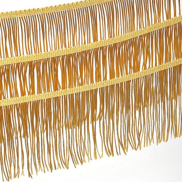 Бахрома отделочная широкая 150.0 мм / 4.5 метра, цв.золото