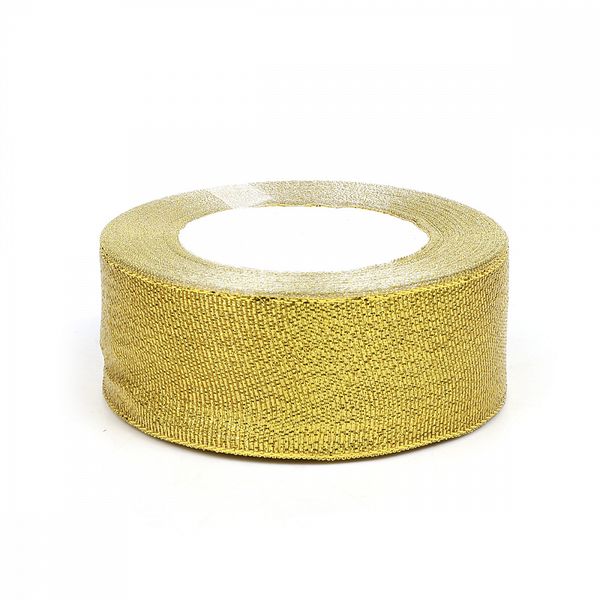 Лента металлизированная 40.0 мм / 22.85±1 метра, цв. золото, Magic4Hobby, упак. 2 шт