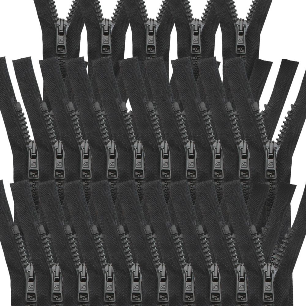 Молния трактор Arta Т6 (6 мм) 2 зам., разъем., 90 см, ОПТ. УП. 25 ШТ., 077 черный