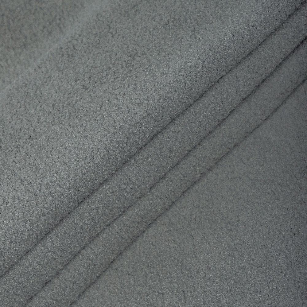 Флис 2-сторонний 190 г/м², 150 см / 2 метра, TBY-0059-307.2, цв.S307 серый