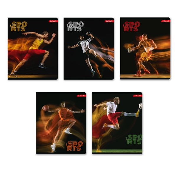 Тетрадь ученическая общая A5+ 48 л. на скобе, белизна 100%, 10 шт, клетка, 000320 Спорт-шик, Светоч 48ТСК5_1_3_1