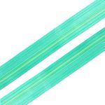 Лента атласная с рисунком 15.0 мм / 3 метра, Горизонталь (зеленый), Globus