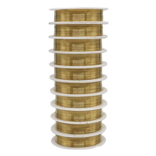 Проволока ⌀0.3 мм / 30 м (золото), 10 шт