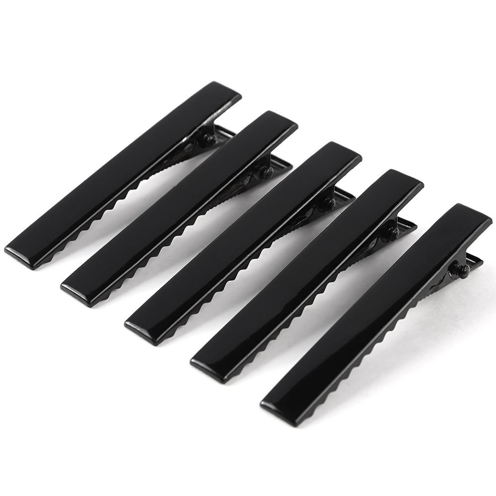 Основа для заколки крокодил, черная 5см, 5 шт в упак, Астра