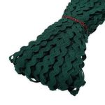 Тесьма вьюнчик 9 мм, 30м (т.зеленый), 30 м