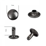 Хольнитены двухсторонние сталь 9х9 мм, №33, TBY.5209 цв. черный никель уп. 1000 шт, TBY