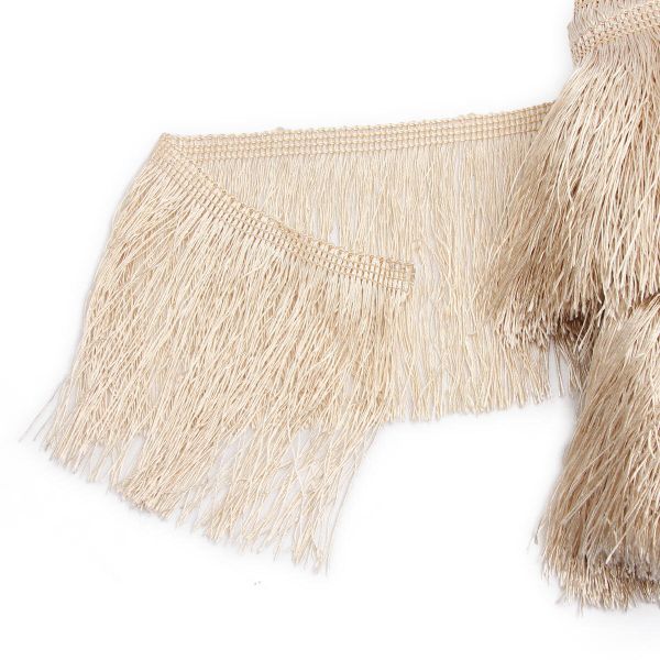 Бахрома отделочная широкая 120.0 мм / 25 метров, 551 бежевый