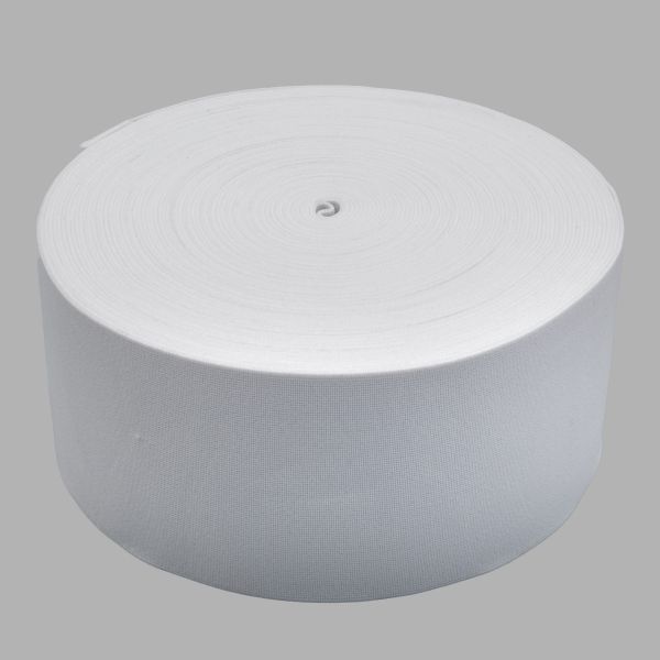 Резинка башмачная широкая 100.0 мм / 25 метров, белый