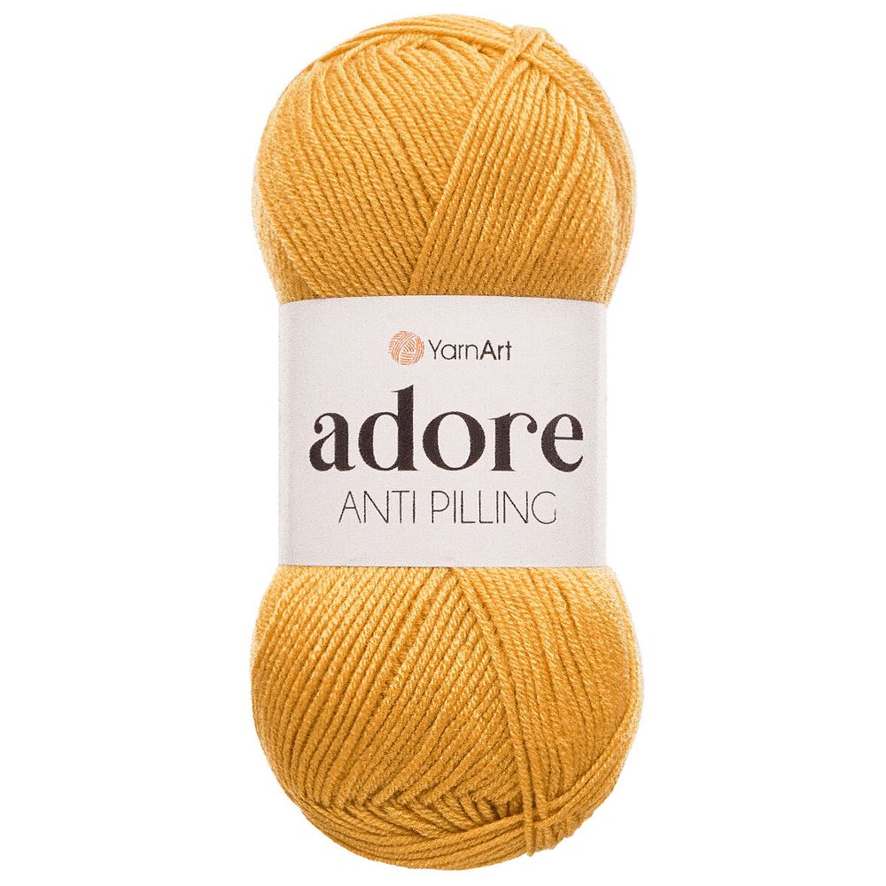 Пряжа YarnArt (ЯрнАрт) Adore / уп.5 мот. по 100 г, 280, 334 горчичный