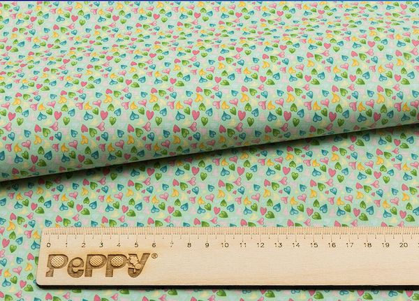 Ткань для пэчворка Peppy Нежная история, отрез 50х55 см, 146 г/м², НИ-28 зеленый, Peppy