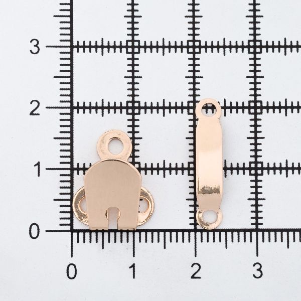 Крючки пришивные 16х21 мм, gold, 10 шт