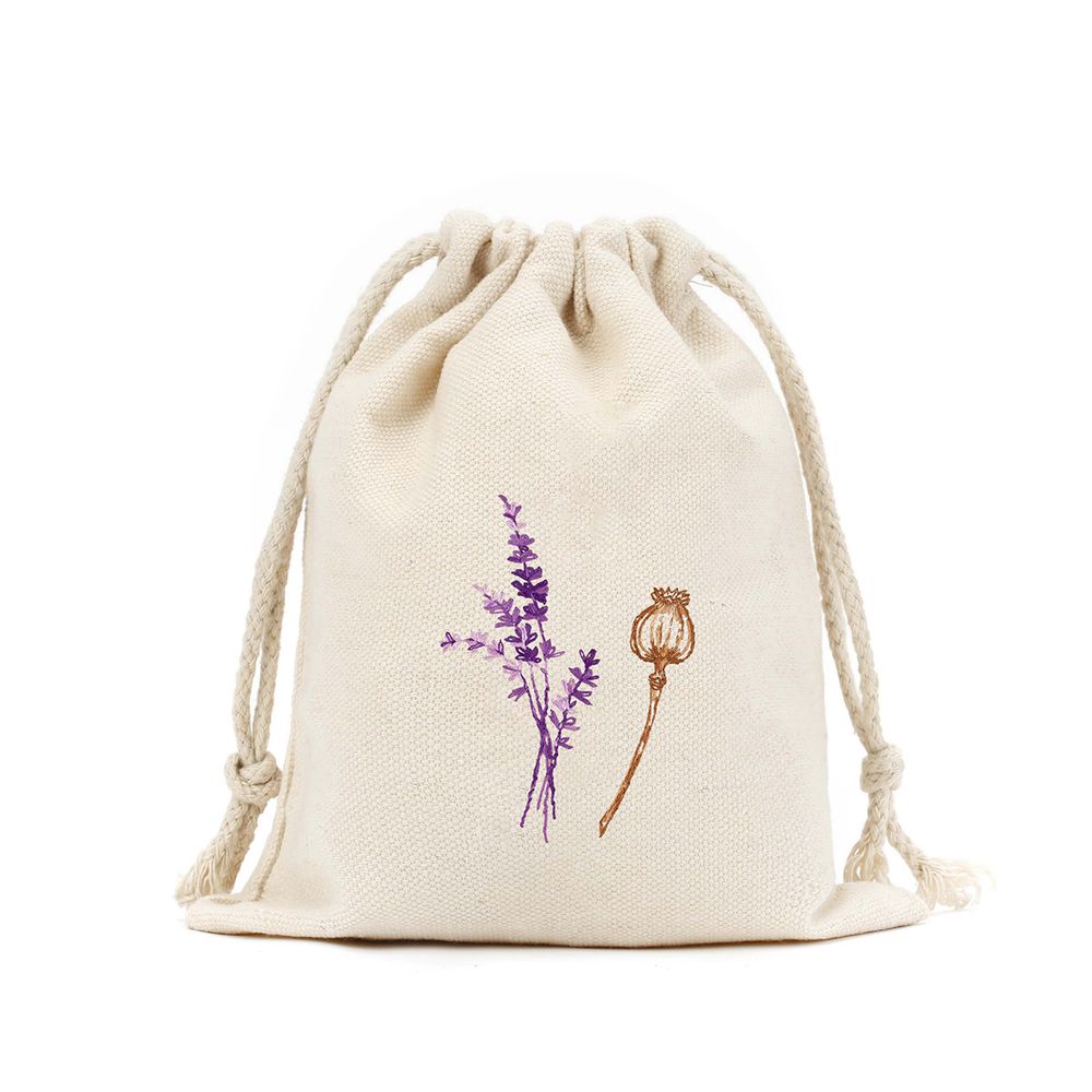 Набор для вышивания нитками Panna Живая картина JK-2283, Мак и лаванда, 5.5х12.5 см