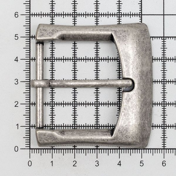 Пряжка ременная металл 40 мм. т. серебро, 2 шт, BIG