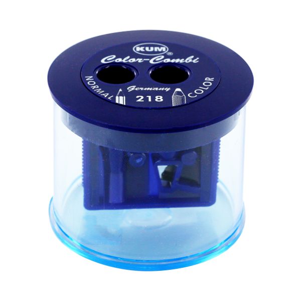 Точилка двойная в пластиковом корпусе Color Combi 24 шт, 1050472, KUM, 217 Т А7