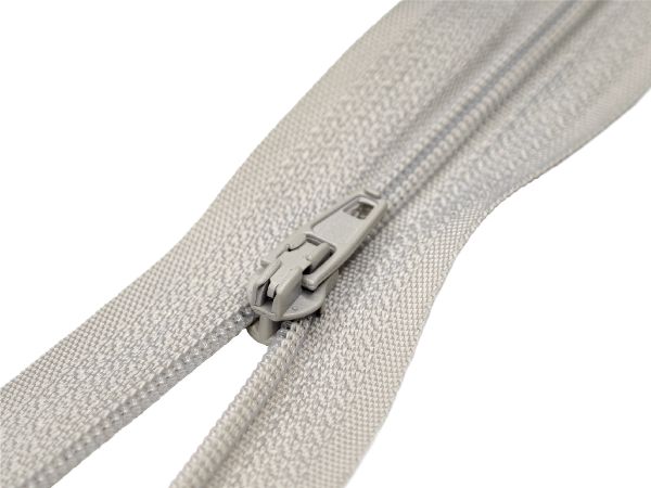 Молния спираль (витая) (цв.SBS) брючная Т3 (3 мм) 1 зам., н/раз., 20 см, автомат, S-576 светло-серый, уп.100 шт