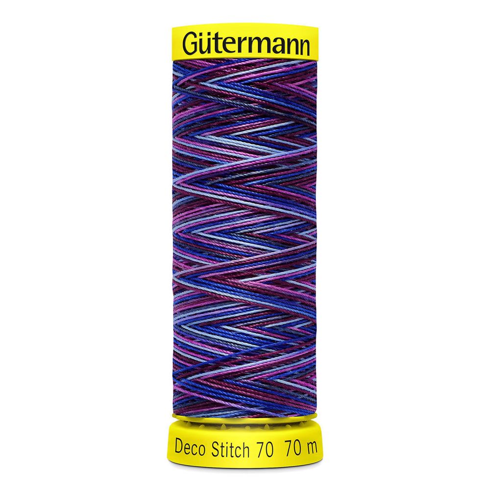 Нитки отделочные Gutermann Deco Stitch 70, multicolor, 70м, 9944, 5 катушек