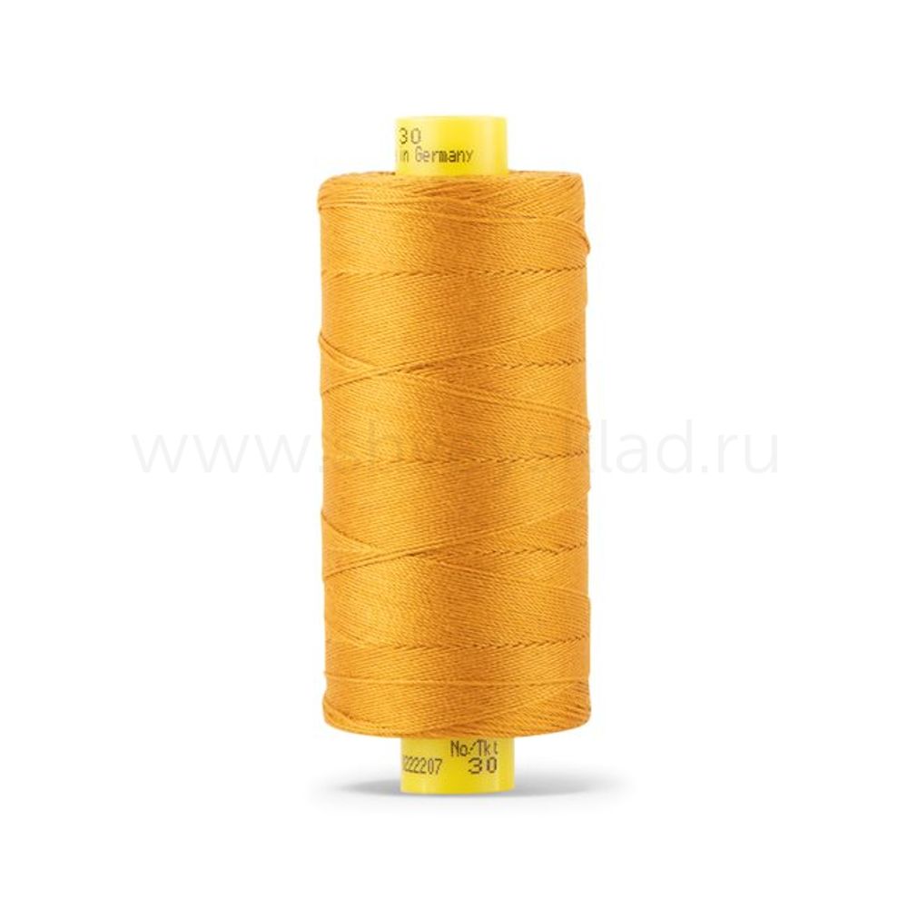 Нить отделочная Gutermann Mara 30/2, 300 м, 702404, 412 охра, 1 катушка