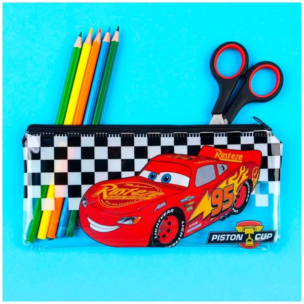 Пенал Тачки, мягкий, плоский, 95х205 мм, 9273375