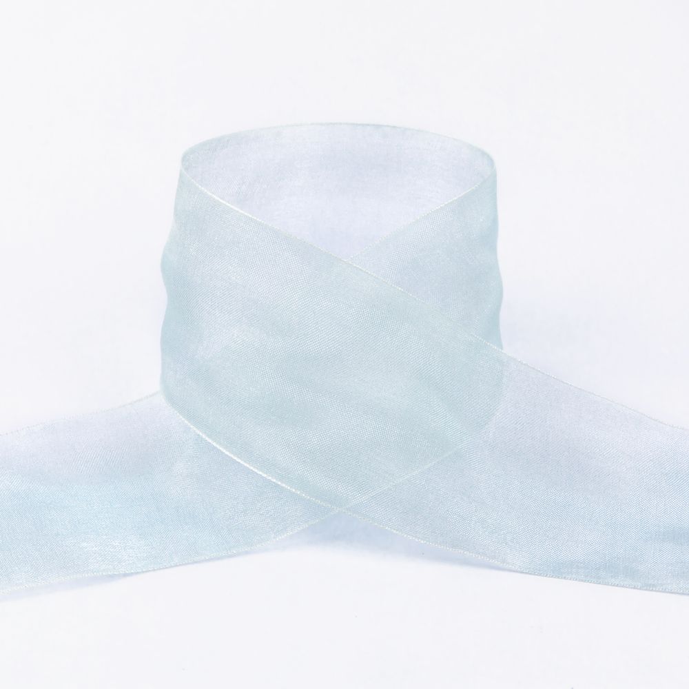 Лента капроновая (органза) 50.0 мм / 22.8±1 метра, 062 бл.голубой, Blitz OR-50