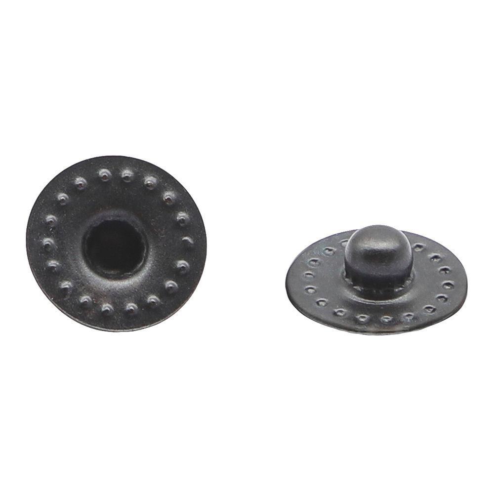 Кнопка Альфа (S-образная) ⌀10.0 мм, ≈144 шт, СТАЛЬ, оксид, NEW STAR