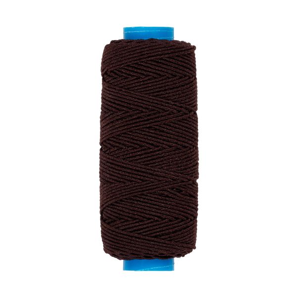 Нитки спандекс ⌀0.6 мм, набор 10 катушек по 25 метров, 492 т.коричневый, Gamma ET-10