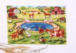 Набор для вышивания нитками Panna, Утро на ферме, 33,5х21,5 см