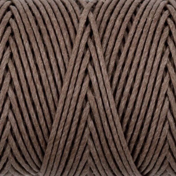 Нитки для кожи вощёные кручёные (Рами) 0.55 мм, 25 м, 007 серый, LC-004, Промысел