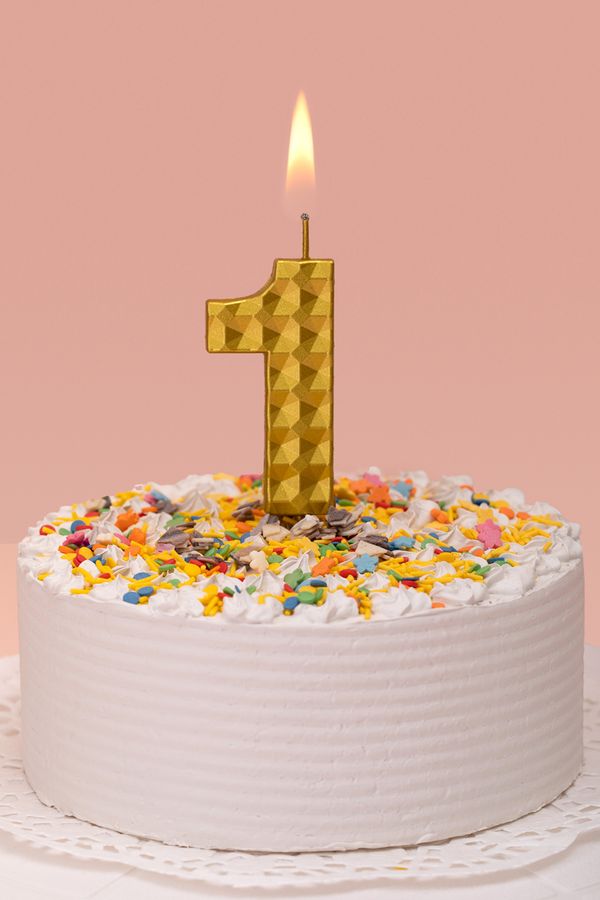 Свеча для торта Цифра 1, 18.4 г, 12 шт, Boomzee BCD-14