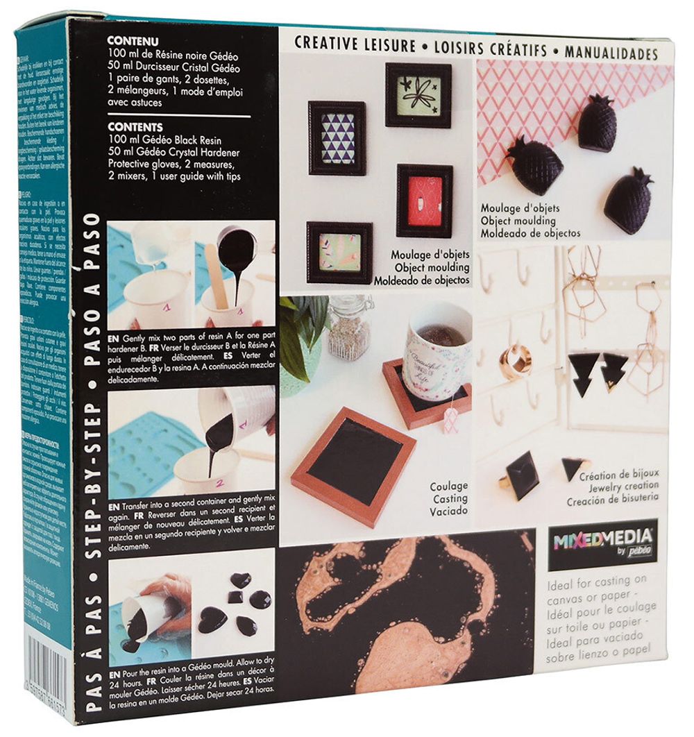 Смола эпоксидная черная Gedeo 150 мл, Pebeo