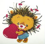 Алмазная (кристальная) мозаика Фрея, постер Ёжик, 20х20 см