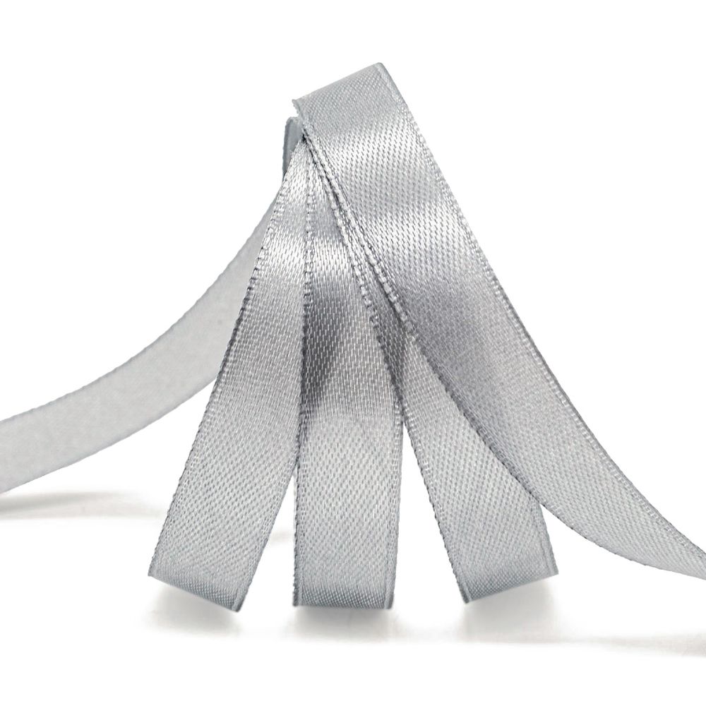 Лента атласная 1-сторонняя 12.0 мм / 22.86±1 метров, 151 серо-голубой, Globus