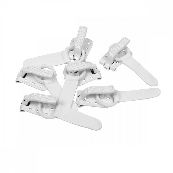 Крючок шубный TBY 50 мм, TBY-0122, цв. белый уп. 6 шт