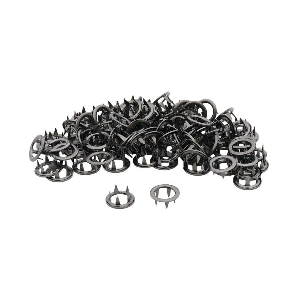 Часть кнопки рубашечной ⌀9 мм (A-часть), б/г черн. никель мет, A, 100 шт, BIG