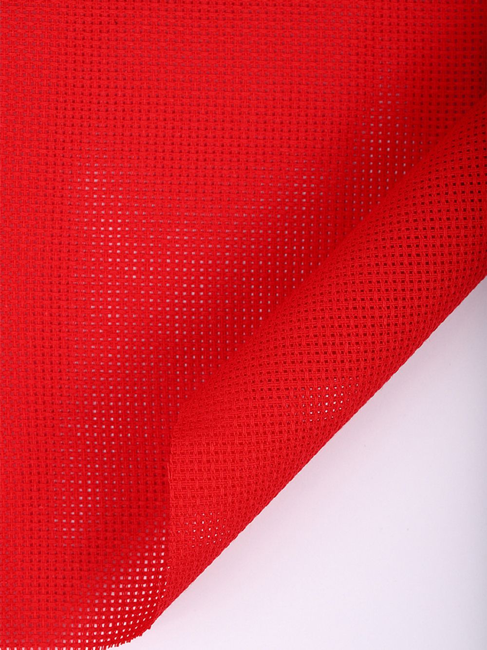 Канва для вышивания крупная, 854 (10х44кл) 40х50 см, цв. красный