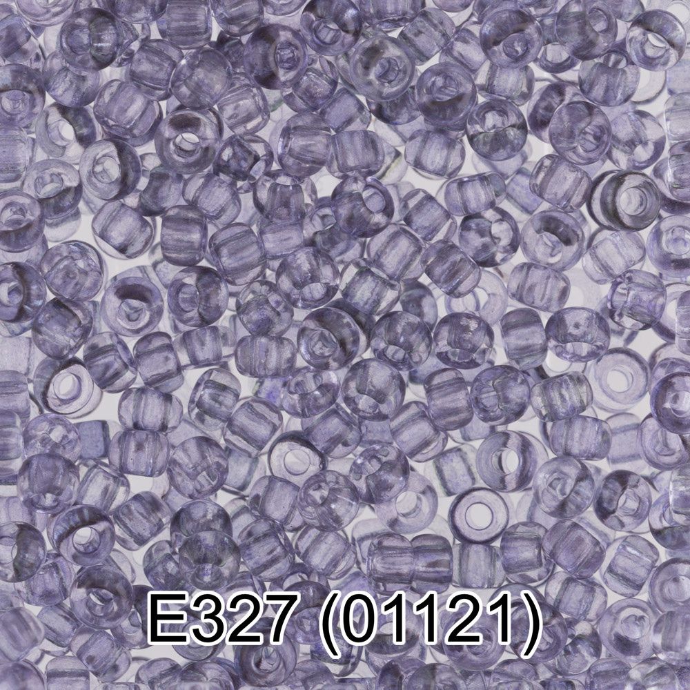 Бисер Gamma 10/0 (2.3 мм), 150 г (10х5 г), E327 св.фиолетовый, 01121, круглый 5