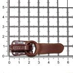 Крючок шубный Amii 50 мм, RAL 8017, 50 шт, св.коричневый