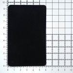 Заплатки пришивные из замши, прямоугольник 6х9,6см с перфорацией, 2 шт, 100% кожа, 20 черный, 59113