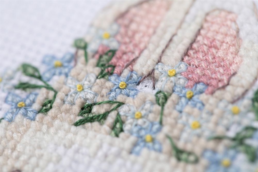 Набор для вышивания нитками Klart, Медитация, 13х9 см