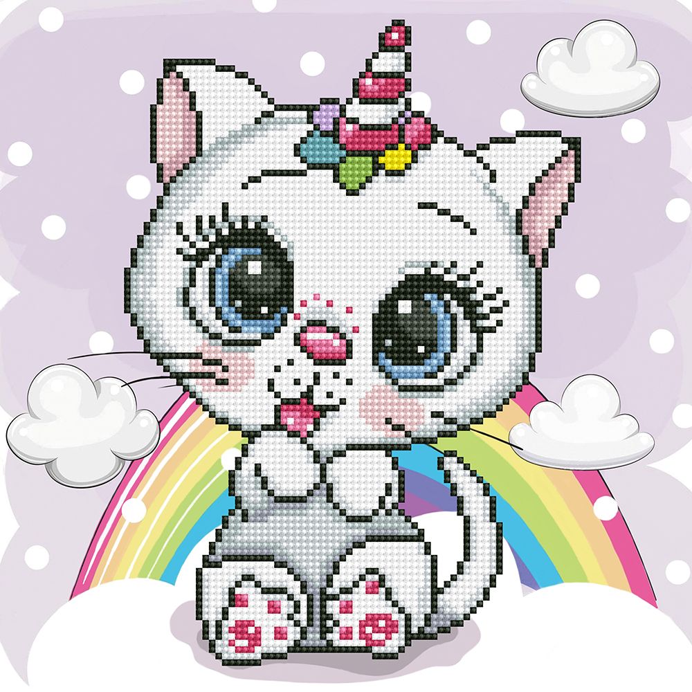 Алмазная (кристальная) мозаика Фрея, Мур-мур, 30х30 см Алмазная (кристальная) мозаика Фрея, Мур-мур, 30х30 см