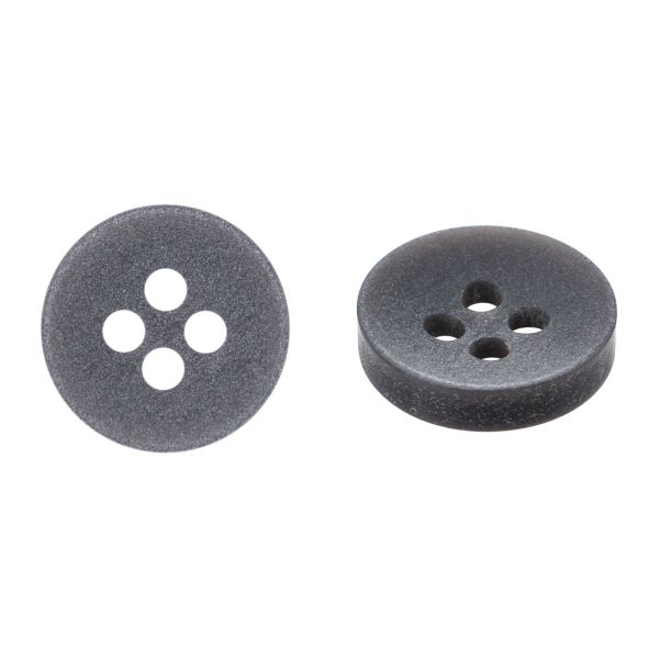 Пуговица 4 прокола 18L=11 мм, пластик, 04 т.серый, CN2856, 72 шт