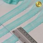 Кружево эластичное (стрейч) 25 мм, 8028, цв.F201 мятный уп.50м, Kruzhevo