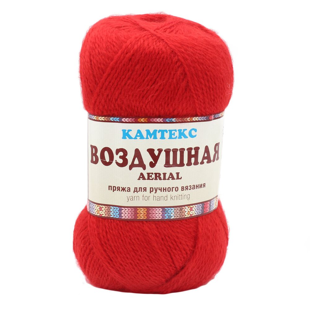 Пряжа Камтекс Воздушная / уп.5 мот. по 100 г, 375 м, 046 красный